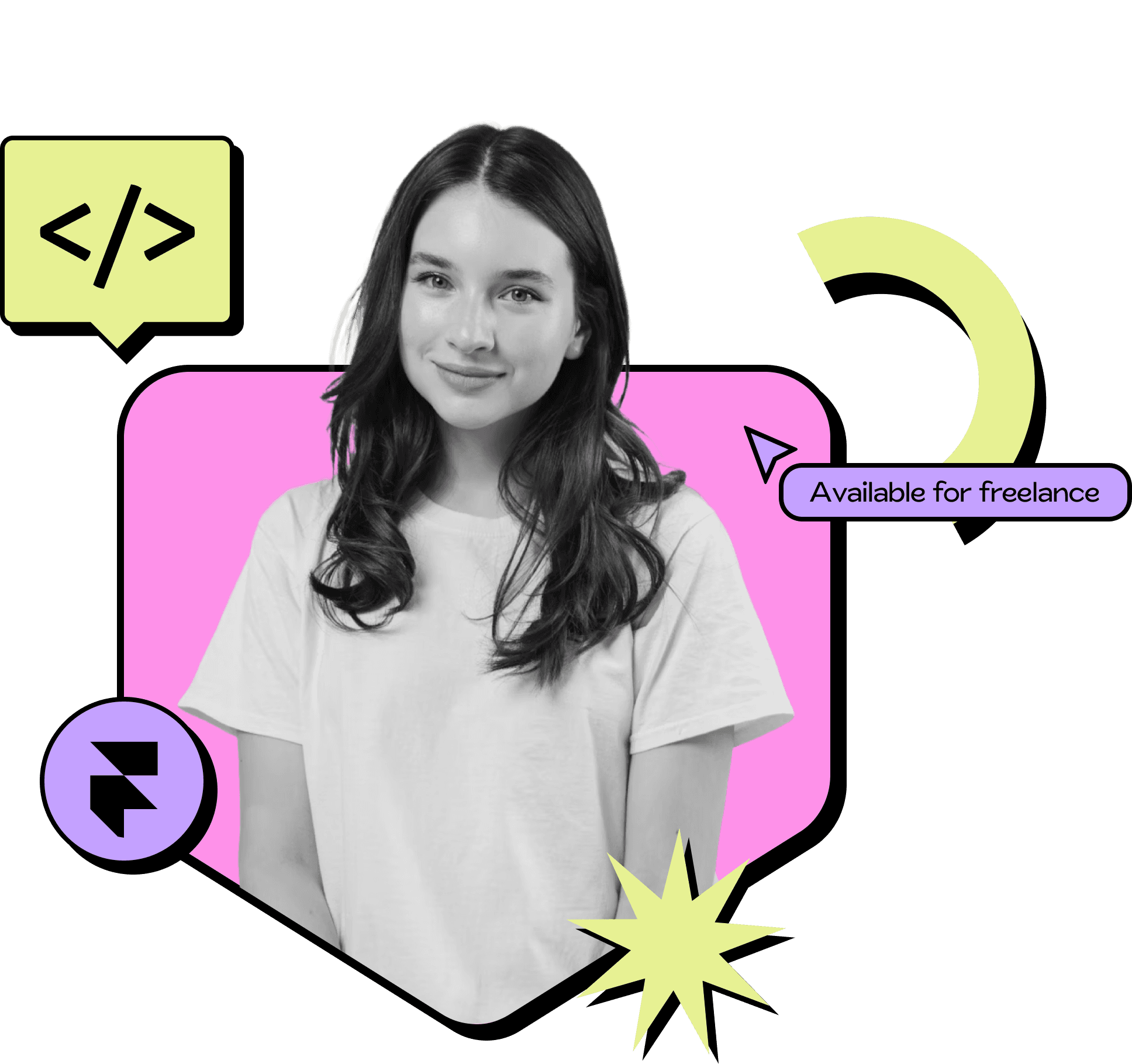 Olivia - UI/UX Designer working on creative projects with design tools and colorful elements